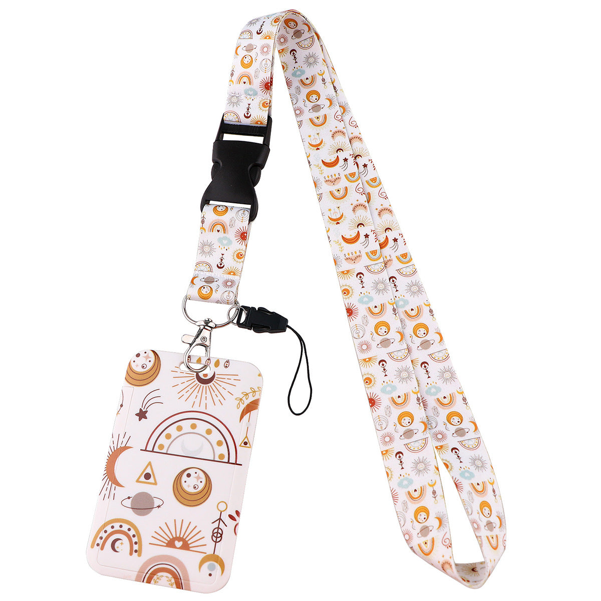 Wholesale Moon Buckle Mobile Phone Lanyard Brand Work Card Exhibition Card Bus Campus Cute Card Holder